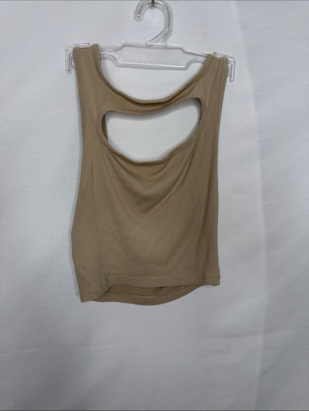 lululemon athletica Ribbed Cutout Tank Top - Taupe